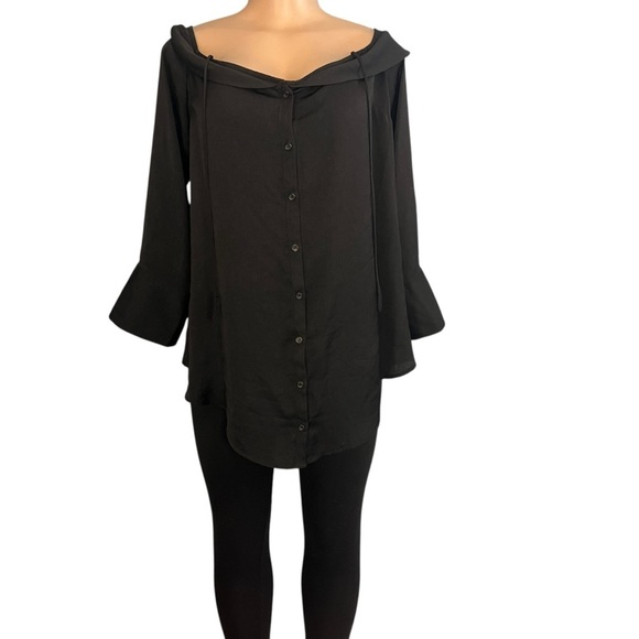 Free People Walk This Way Blouse in Black - Picture 4 of 10
